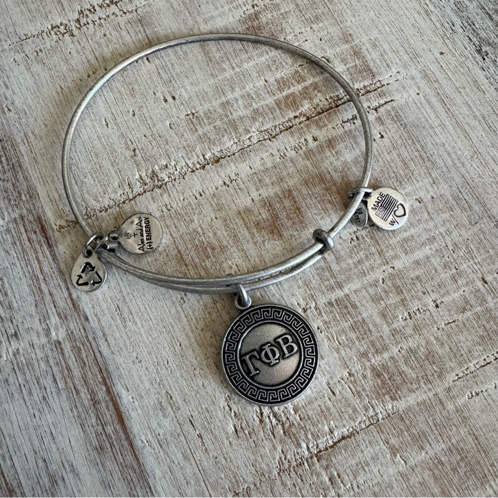 Alex and Ani Bracelet - “Gamma Phi Beta” charm  and beaded bracelet  NWT